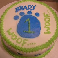 The Dog - Smash Cake Smash cake to go with - I hope he enjoyed the hidden chocolate cake!