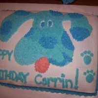 Blues Clues Birthday Cake I am a beginner but I thought it turned out ok.