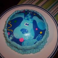 Blues Clues Smash This was the little smash cake for the child. I used the edible image for this one.
