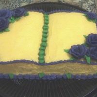 Yellow Cake My first Book Cake :D