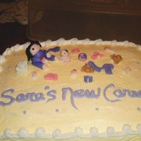 New Career And Mom A girl at the office had just adopted a new baby and decided to become a full-time mom. Cake is surpose to be mom and baby in a messy room...