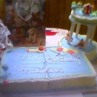 1St B-Day Clown Cake This was made before I took my Wilton decorating classes. It was for my god-son's 1st birthday. I used regular whip cream for the...