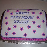 Co-Worker Birthday Cake 9 x 13 with buttercream