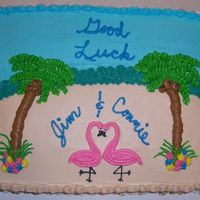 Practice Cake This was my first attept at an 11 x 15 cake. Done all in buttercream. It was my most detailed cake and I think my best cake so far. I think...