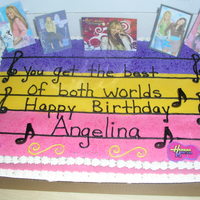 Hannah Montana I made this cake for my cousin's 9th birthday...TFL