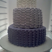 Purple Rehersal Dinner Cake 