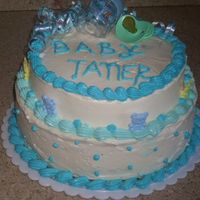 Baby Boy this cake was for a baby shower , and it was all cream cheese icing!! please leave a comment thank you. take care!!!