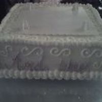 Bottom Layer This is the bottom layer of my first wedding cake. There are three layers, and I will have a picture of them all together very soon. The...