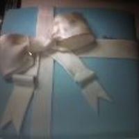 Tiffany Box I made this cake on Sunday for my son's girlfriend's birthday. I modified the "Tiffany and Co." logo to say "...