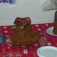 First Birthday This was for my son's first birthday. The large bear was for the guests, and the small one was his smash cake.