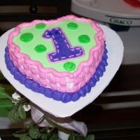 Hugs And Stitches Theme Close up of smash cake for niece's 1st birthday