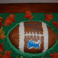 Football Cake bct- go Lions