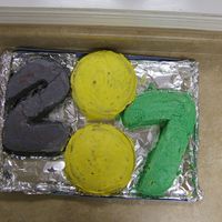 Bring In The Year 2007 umm i made this cake for my youth group the week of new years. 3 cake mixes...umm...they were very colorful on the inside...had...