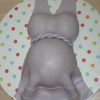 Purple Belly I was so excited that I finally got a chance to make a belly cake. I am pretty happy with the result. =) Made for friend, wanted lavender...
