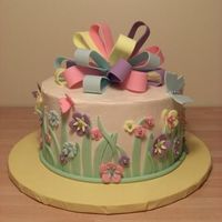 Spring Time This is my Spring/Easter cake. I didn't get the frosting very smooth (story of my life), should've covered it with fondant. First...