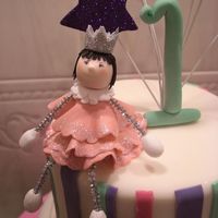 Close Up Millie Close up of the little girl figure made for the girl's 1st birthday.