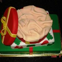 Christmas Morning This was a dummy cake for the wilton contest this past year. It is all styrofoam covered with fondant.