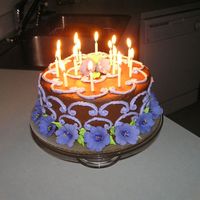 Petunias And Scrolls This was for my sister's (Pokadots) 14th birthday.