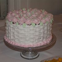 Basket Of Roses This was for a baby shower for a friend.