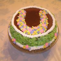 Flopped Cake! This cake was for my sister's birthday. Nothing was turning out right. It didn't rise, the frosting was sliding and the coconut...