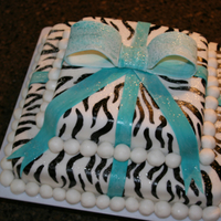 Zebra Cake I made this for my daughter's 12th birthday. She is WILD about zebra print so it was only fitting that her cake reflected her...
