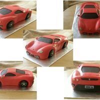 Ferrari Cake Five views of the Ferrari cake I made for a 16 year olds birthday party.I carved the car out of the cake and finished it with fondant.