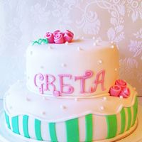 Birthdaycake For Miss Gustavsson Quite an easy cake!