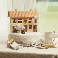 A New Baby Is Coming To Town! This is a cake for an ad for HSB, a large realestate company in Sweden. The house and babycarriage is made of gumpaste and the bird and...