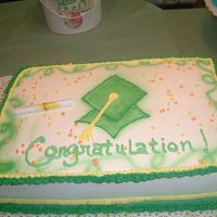 Congratulations, You Made It! Air brush graduation cake!