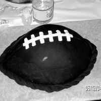 Football This was my son's Grooms cake. It was all chocolate.
