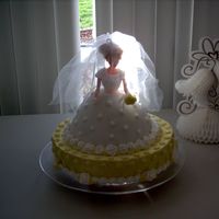 Bride To Be My Daughter-in-law to be loved strawberry cake so this one is all strawberry with B/C and Fondant roses. It was a lot of fun to do.