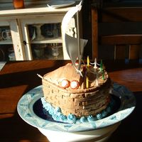 Sailboat Birthday This is a cake I made for my dad, who loves sailboats... did not turn out the way I pictured it, but he liked it! Chocolate cake with...