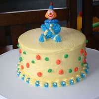 Clown Cake CAn someone please give me tips on how to make my cake icing job look better???? I tried the viva method, but...!!!
