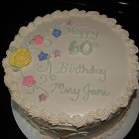 60Th Birthday Cake A quick cake for my MIL for her 60th birthday. Choc cake with IMBC.