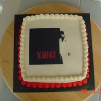 Scarface Square Cake LOL! I actually got a request for a Scarface cake! I couldn't decide what to do, so I posted here and Doug gave me some links to some...