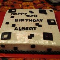 16Th B-Day Simple 16th B-Day for my daughter's friend. BC with fondant accents.