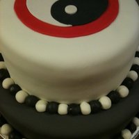 Yin And Yang This was a stressful cake! It doesn't look it at all, but it was done super fast! I got a call from the client Friday afternoon...