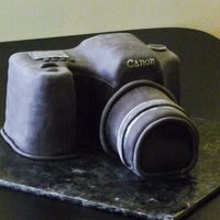 Canon Camera This was for a friend's birthday. Marble cake with mmf over. Definitely time for an airbrush! Tinting mmf black is for the birds! :)