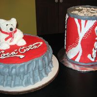 Coca Cola Cake This cake was created for a mans 50th birthday, as you can see he is a coke collector. I used 6, 8 inch cakes with circles and pegs to...
