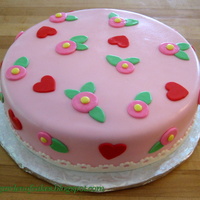 Mary Englebriet Inspired Cake I made this cake for an auction at our church. It's a 12x4 inch white chocolate raspberry cake with raspberry mousse filling. Covered...