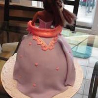 Princess Back Back view of princess doll cake