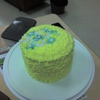 Lemon Dream My first cake after taking a cake decorating class.