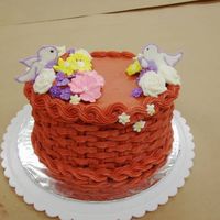 Course 2 Final Cake Course 2 final cake with leftover BC from DS's birthday cake (therefore the odd color). I forgot to bring green for the vines &...