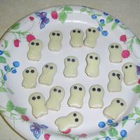 Peanut Butter Cookies Covered In White Chocolate 