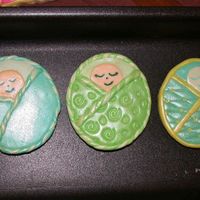 Babies In Blankets baby shower cookies, mmf covered