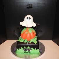 Halloween Birthday Cake My variation from so many ideas here on CC. Thank you all for your inspiration. My 5 year old nephew, Reagan, said it was his favorite part...