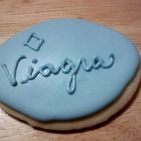 Viagra Cookie I made these for my brother's 40th birthday. I used a football cutter. They were a big hit!