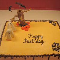 Ghost, Hollow Tree And Bats 