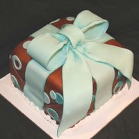 Gift Box - Brown/aqua 