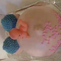 Pregbelly.jpg I used rolled buttercream on this cake for the first time and I loved it.